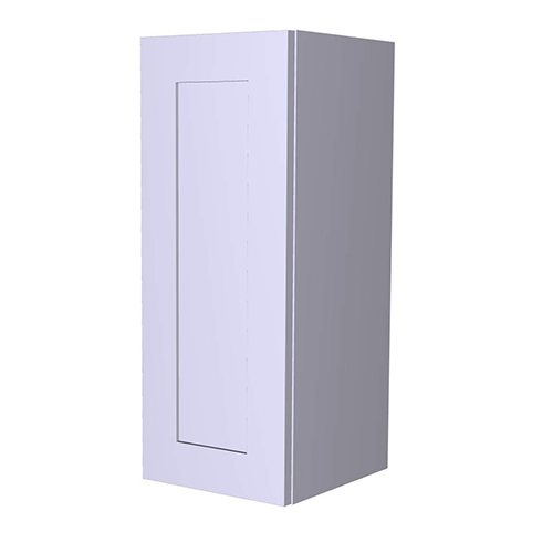 Frameless White Shaker Single Door Wall Cabinet