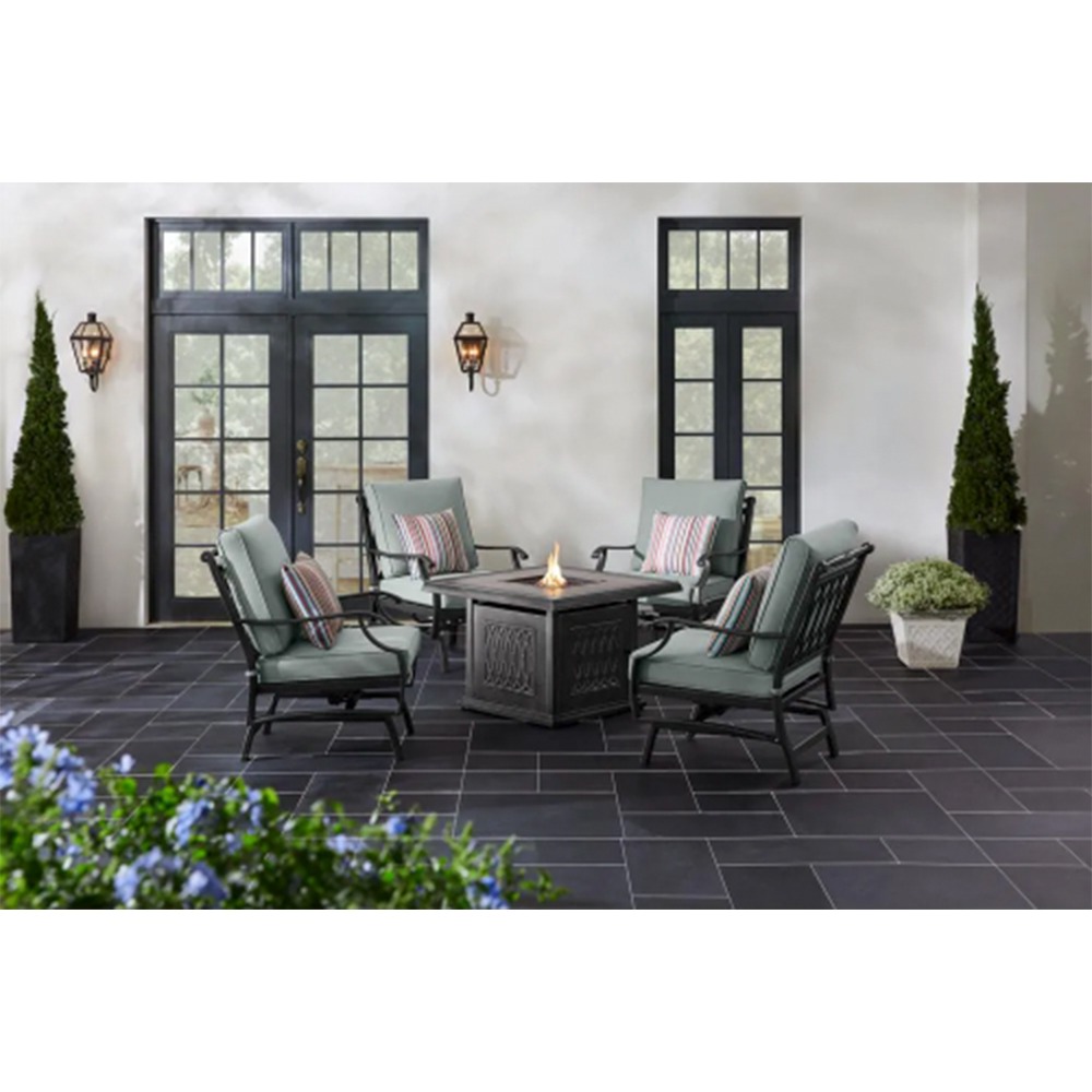St. Charles 5pc Aluminum Fire Chat Set