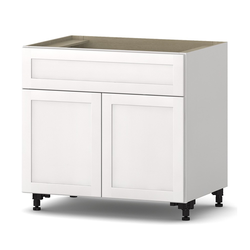 Shaker Classic White Two Door Sink Base Cabinet