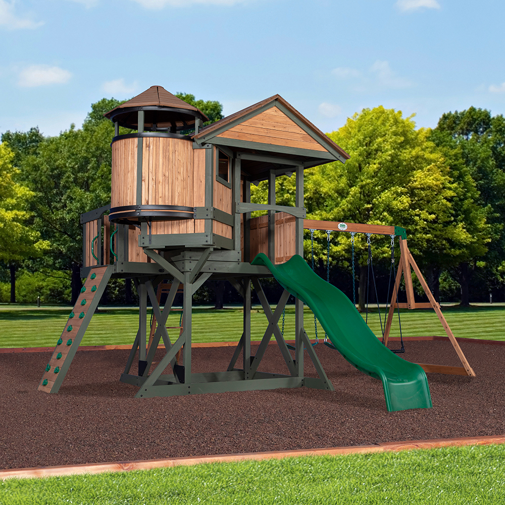 Eagles Nest Elite Wooden Swing Set