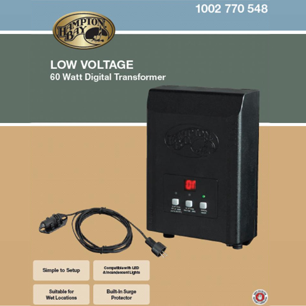 Low-Voltage 60-Watt Transformer