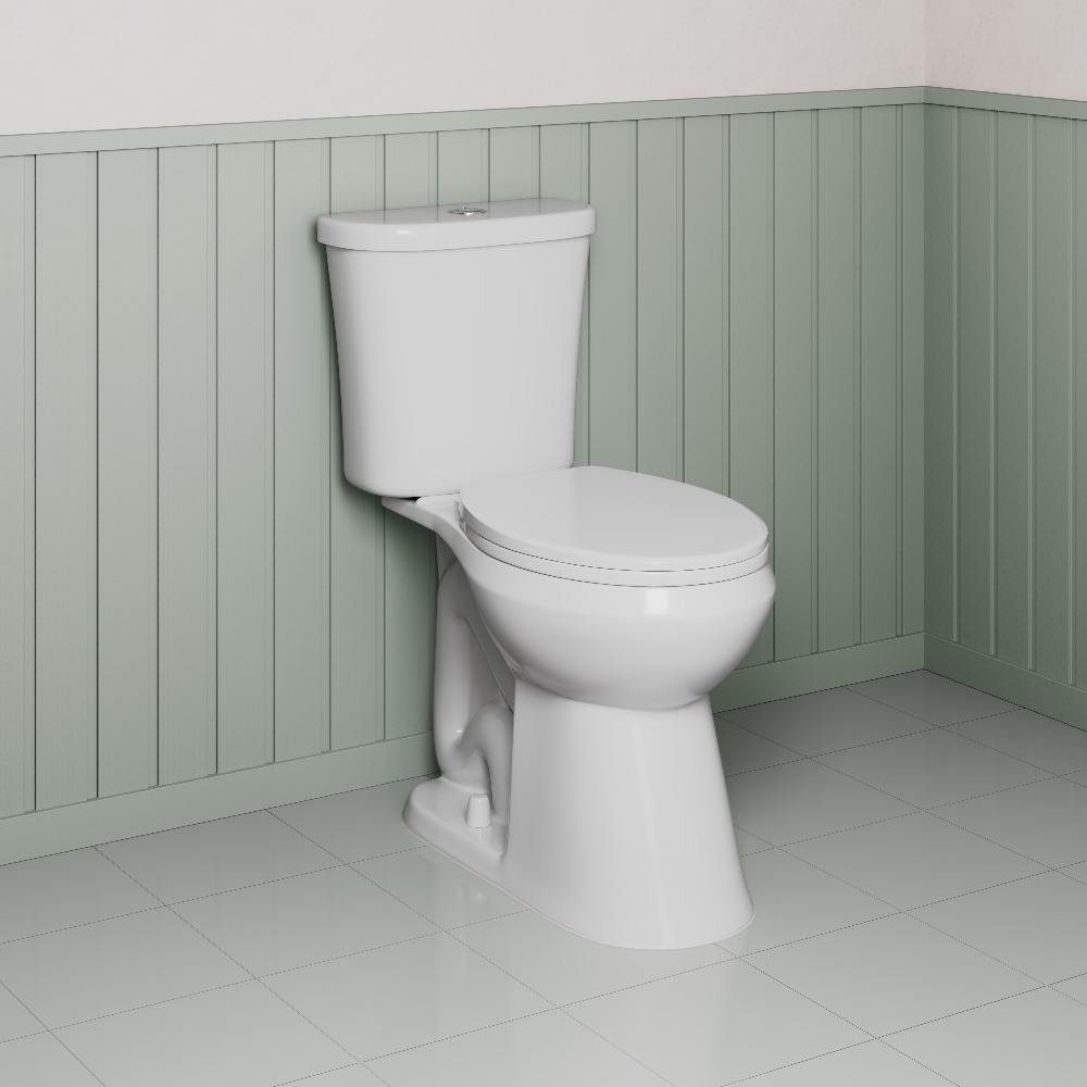 Power Flush Two-Piece Dual Flush Elongated Toilet