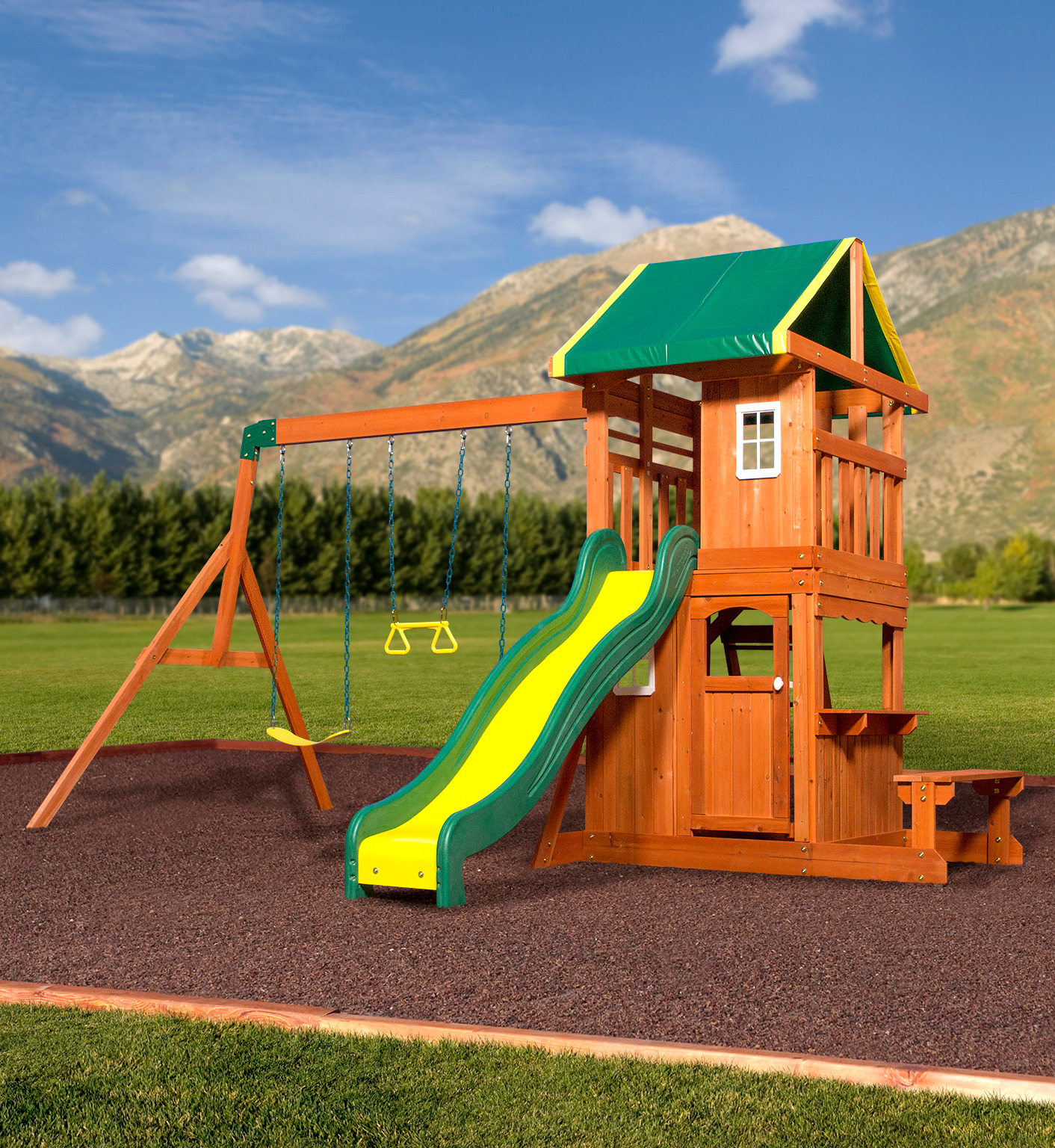 Oakmont Wooden Swing Set