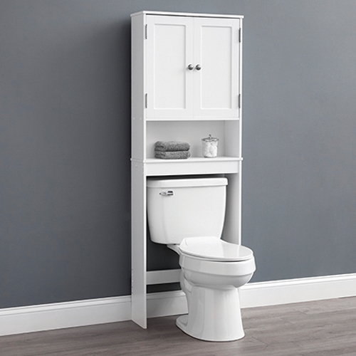 22.95-in W x 64.25-in H x 7.32-in D Over-the-Toilet Storage