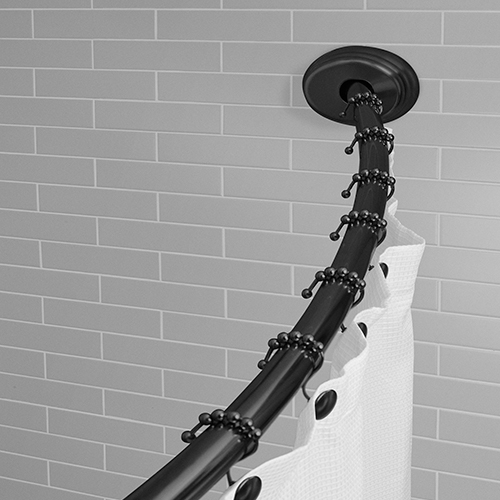 Dual Mount Curved Shower Rod