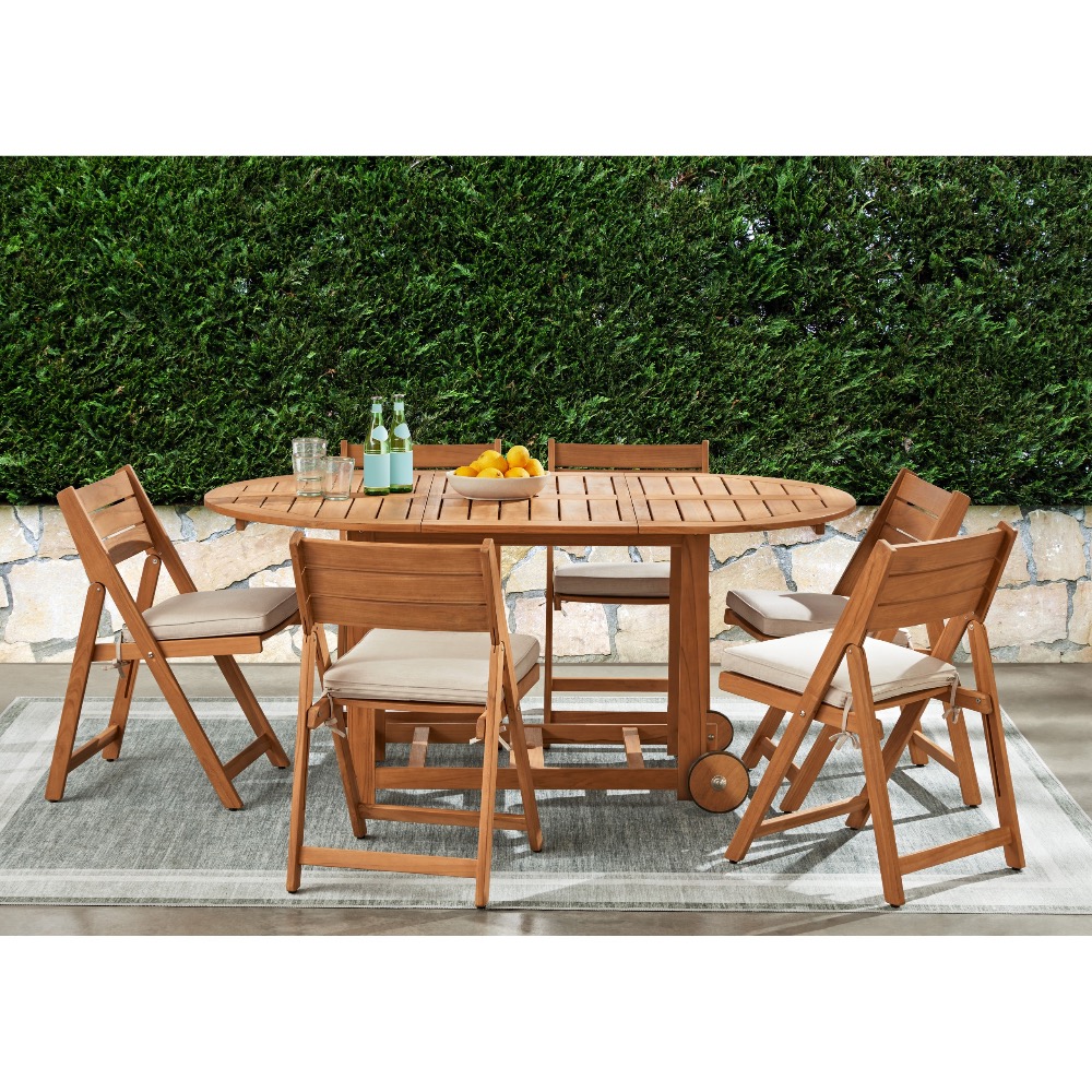 Teak Folding Dining Set
