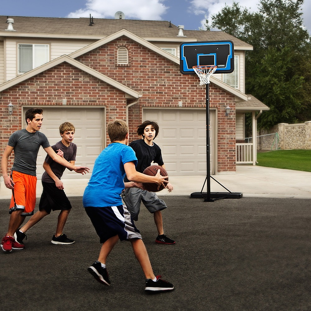 Adjustable Streamline Portable, Telescoping Basketball Hoop