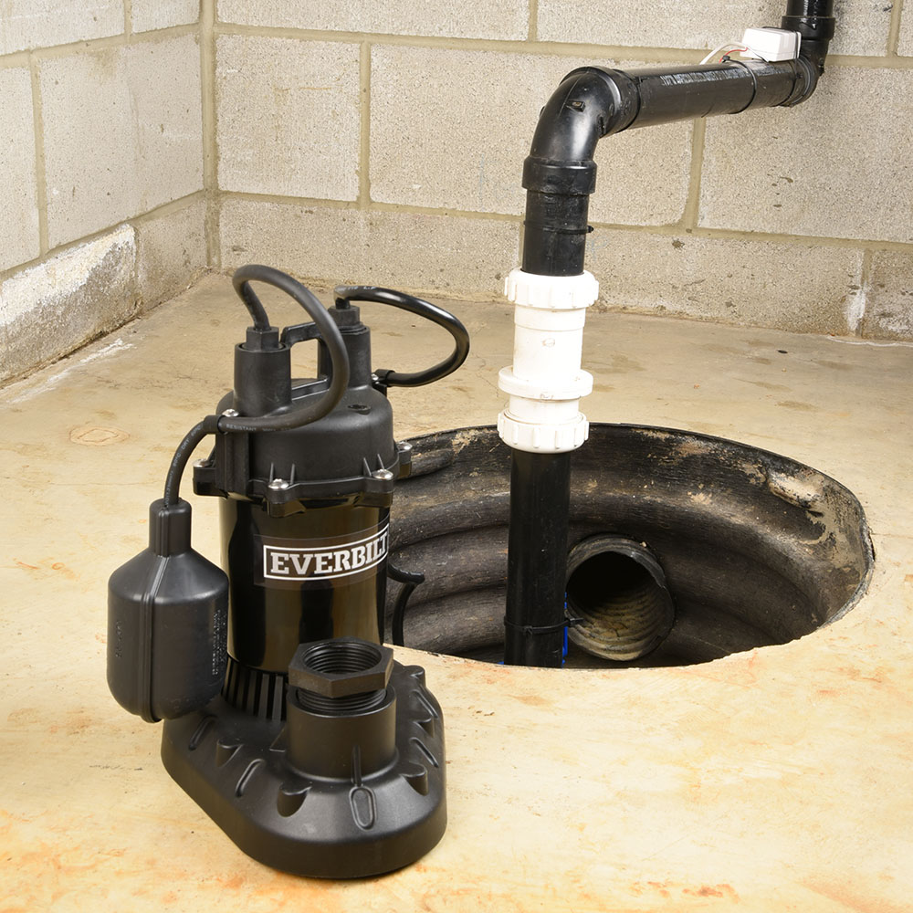 1/2 HP Submersible Aluminum Sump Pump with Tethered Switch