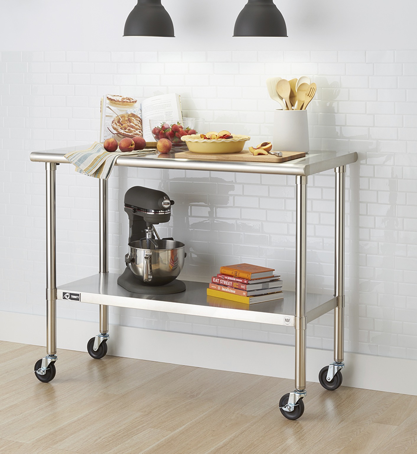 Stainless Steel Table With Casters