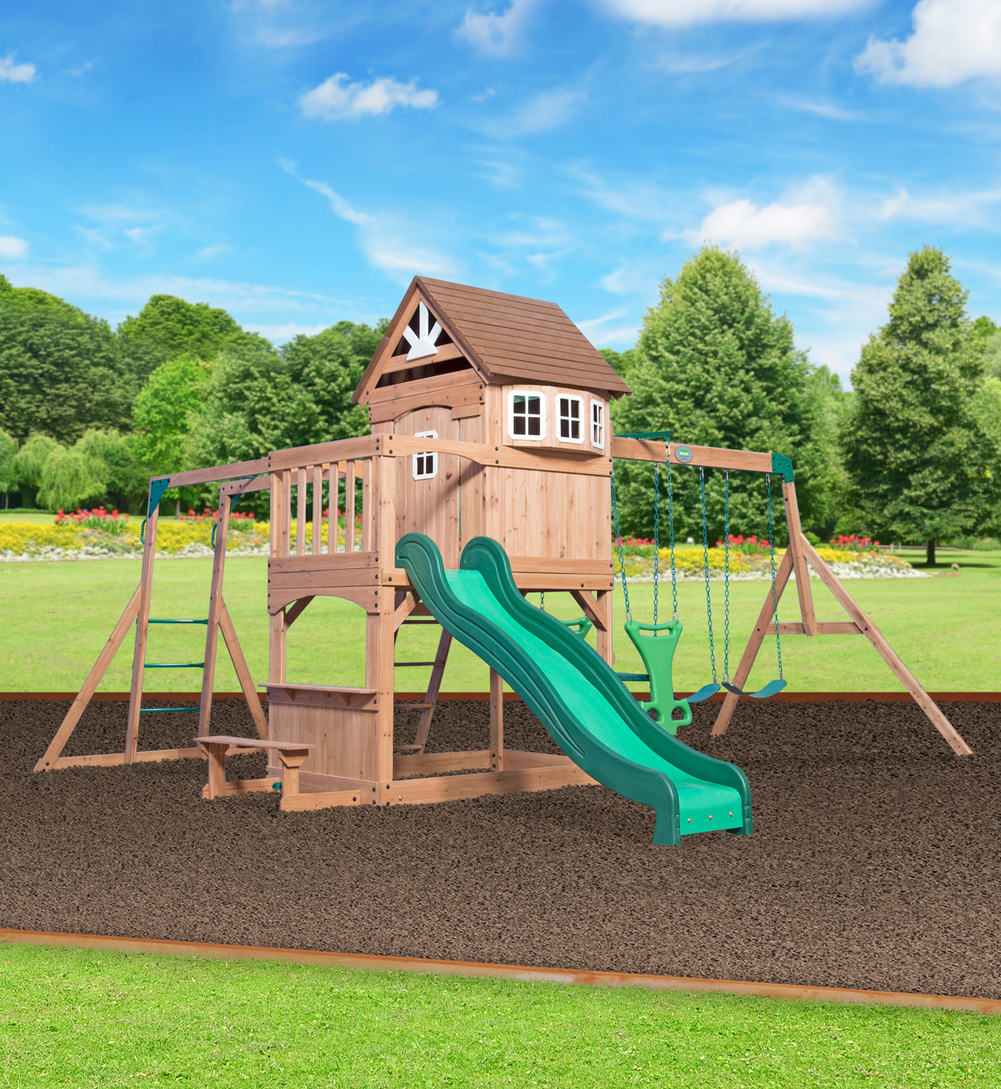Montpelier Wooden Swing Set