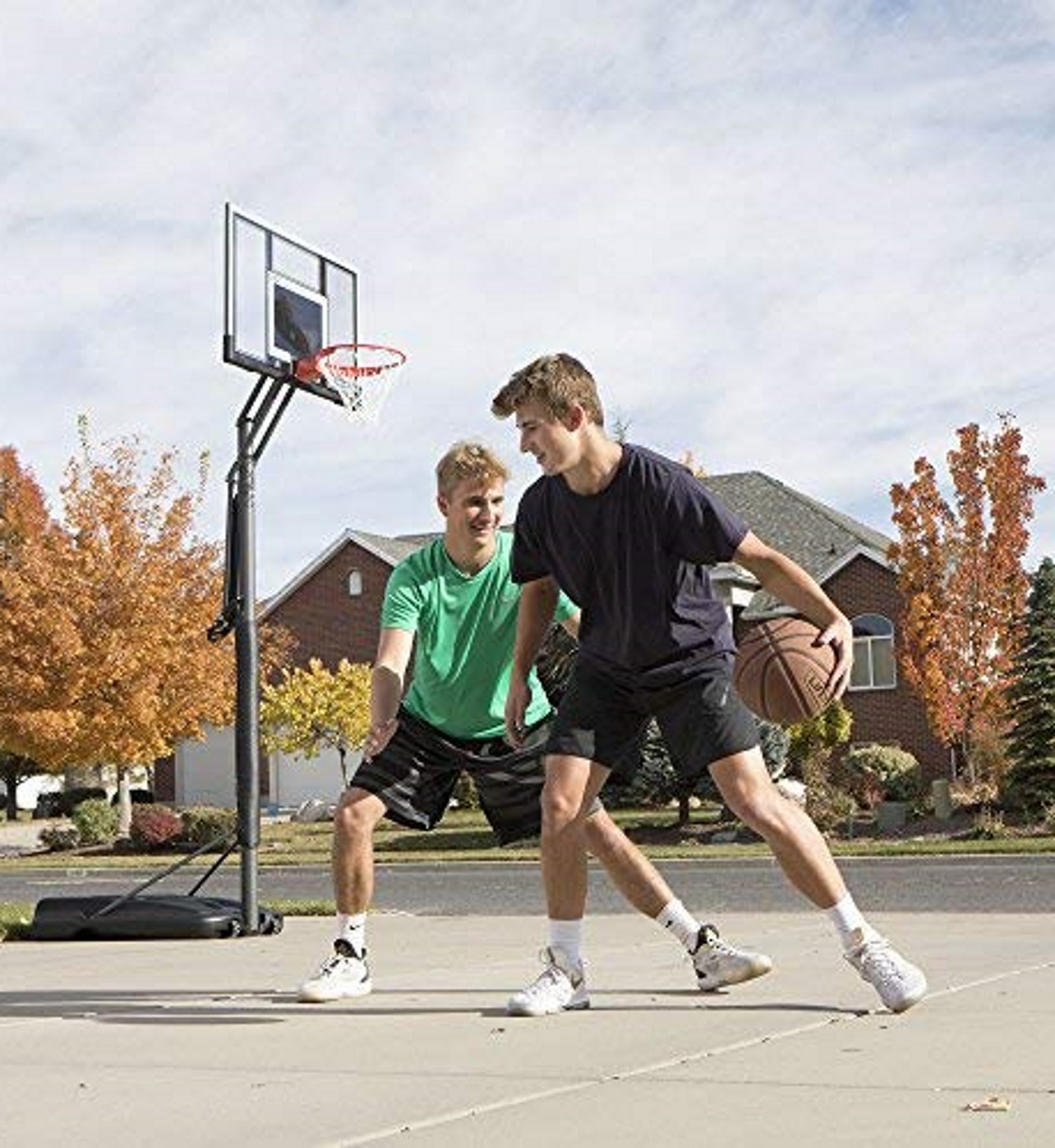 Adjustable XL Portable, Power Lift, Slam-It Pro Basketball Hoop