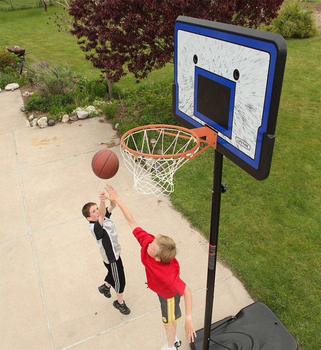 Adjustable Pro Court Portable, Telescoping Basketball Hoop