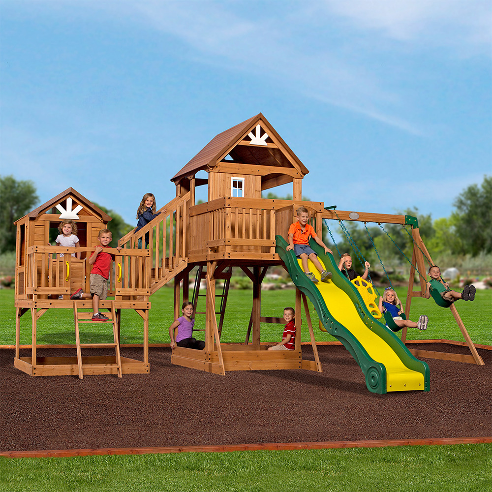 Malibu Wooden Swing Set