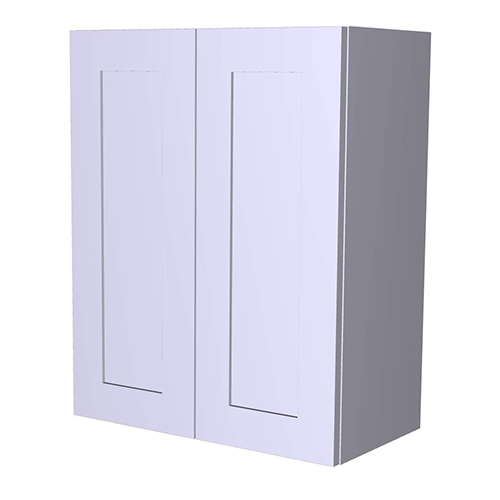 Frameless White Shaker Double Door Wall Cabinet