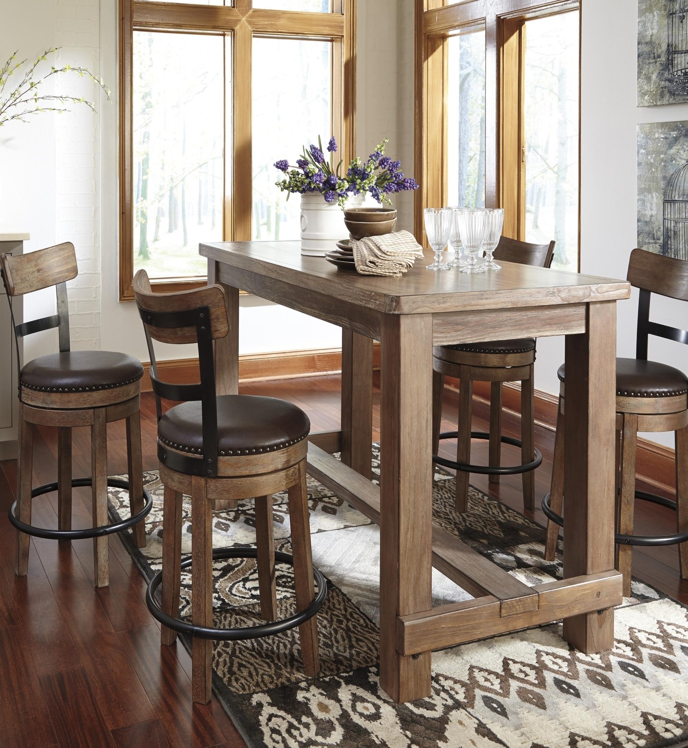 Pinnadel Counter Height Bar Stool