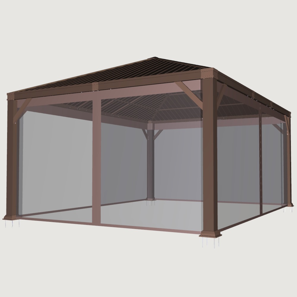 12'x16' Single Hardtop Gazebo