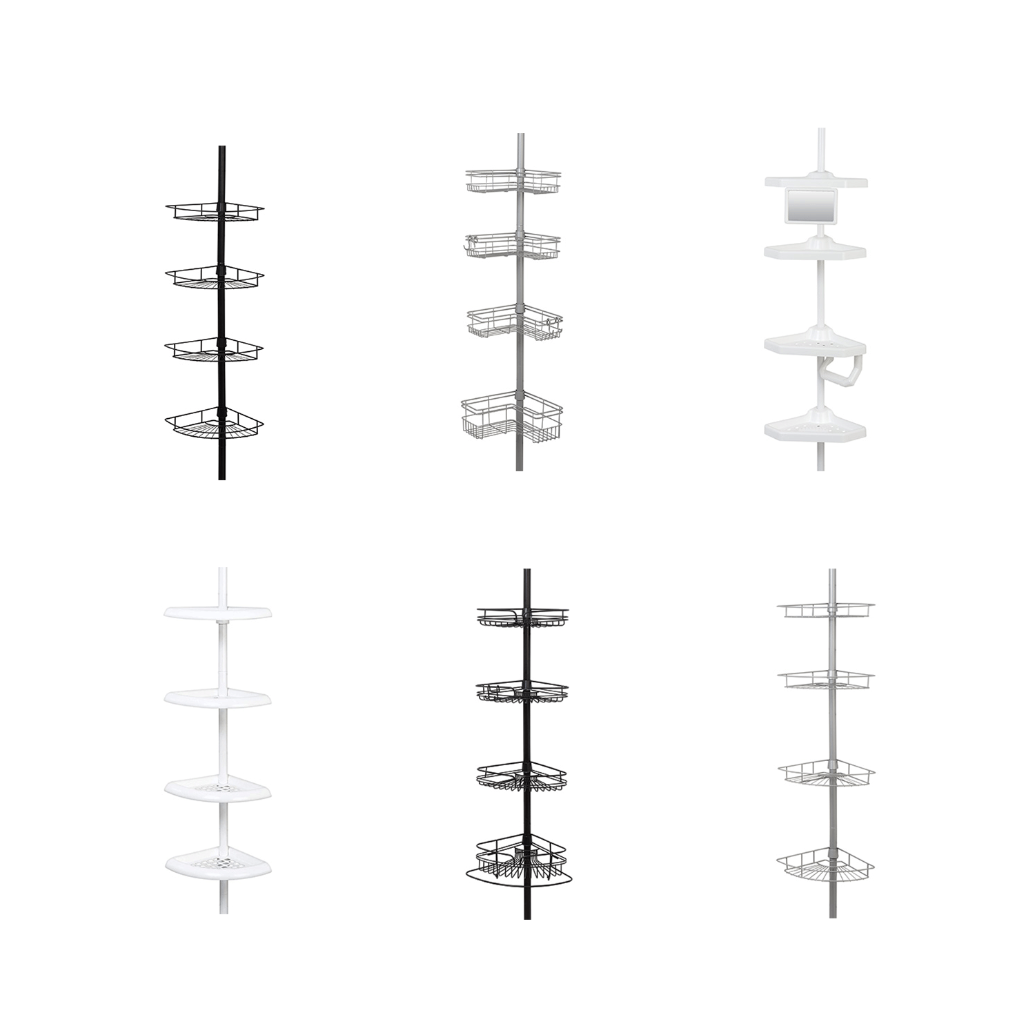 Tension Corner Pole Caddy