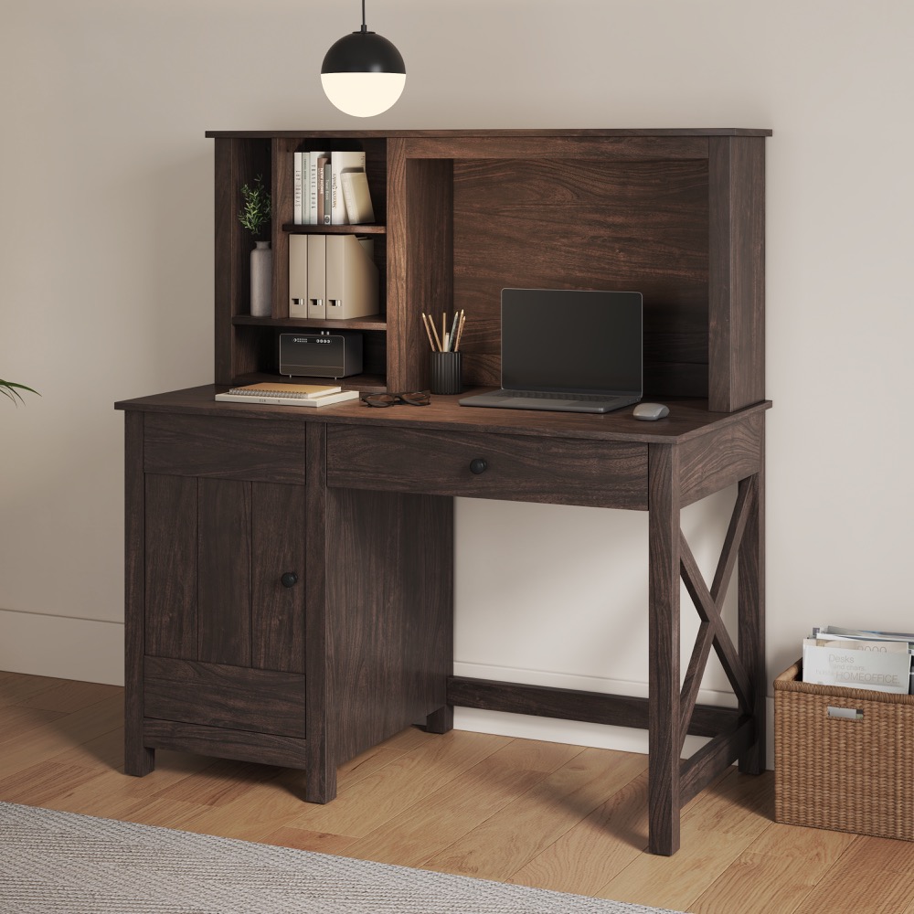 Ansel Desk with Hutch