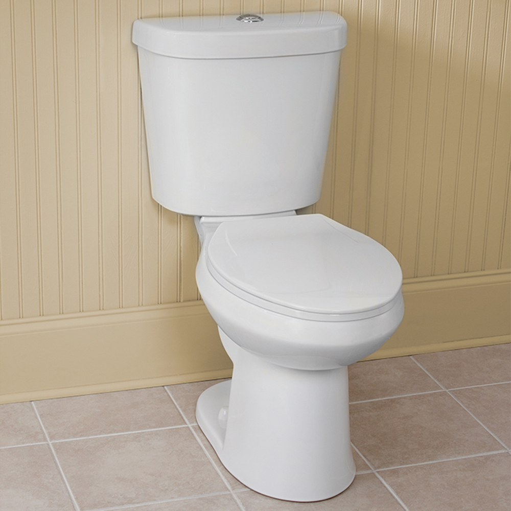 Two-Piece Dual Flush Round Toilet