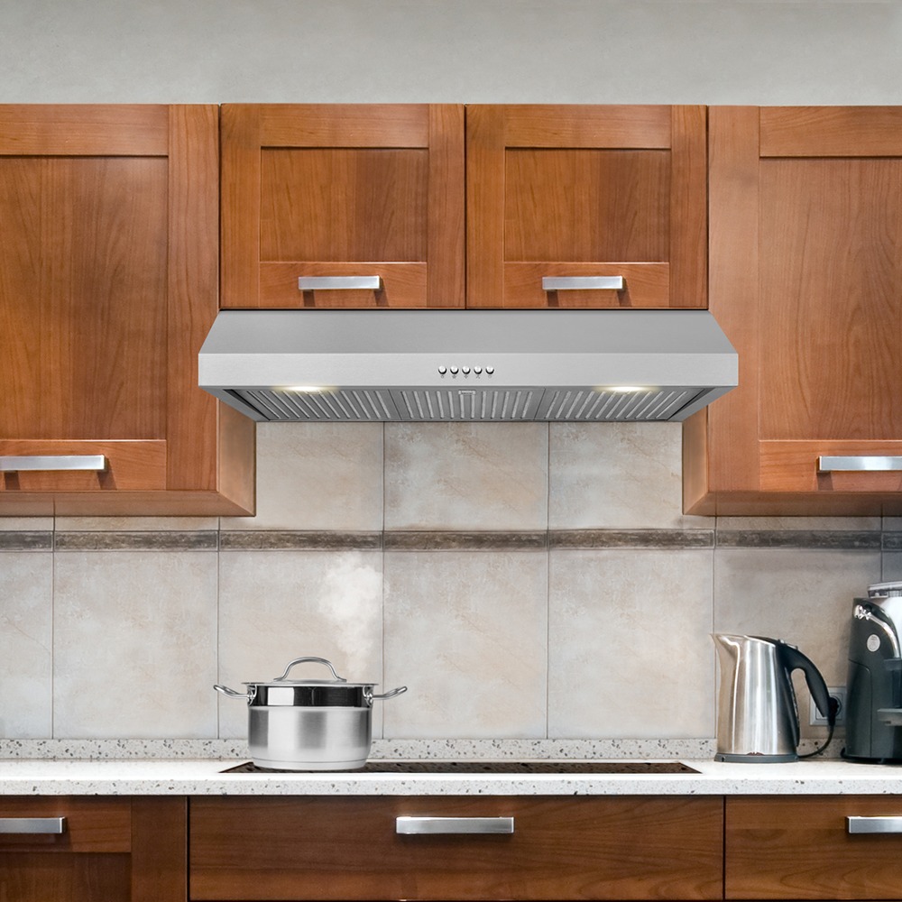 36 in. W Under Cabinet Range Hood in Stainless Steel