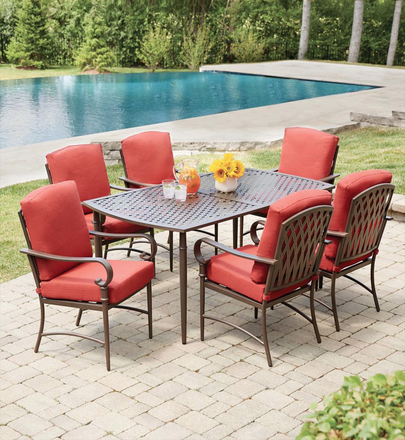 Oak Cliff 7 Piece Patio Dining Set