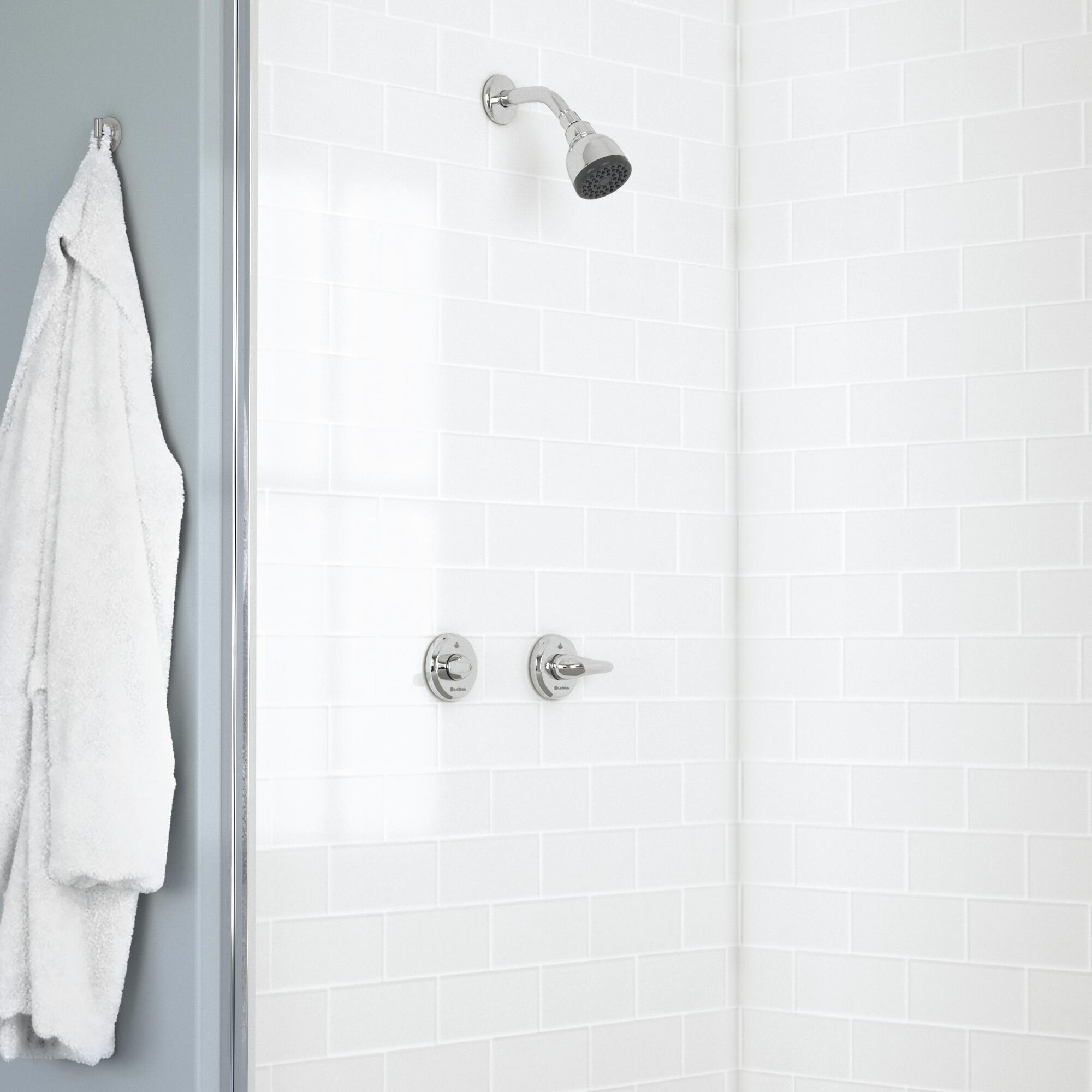 Aragon 2-Handle 1-Spray Shower Faucet in Chrome (Valve Included)