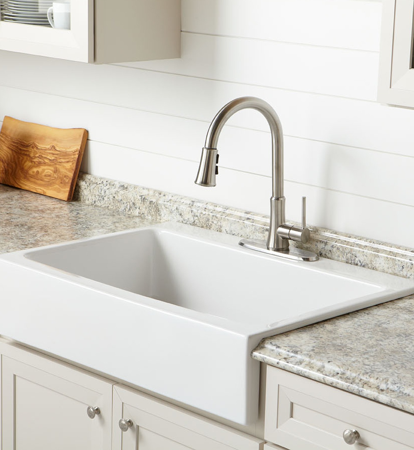 Sinkology Quick-Fit Drop-In Fireclay Kitchen Sink