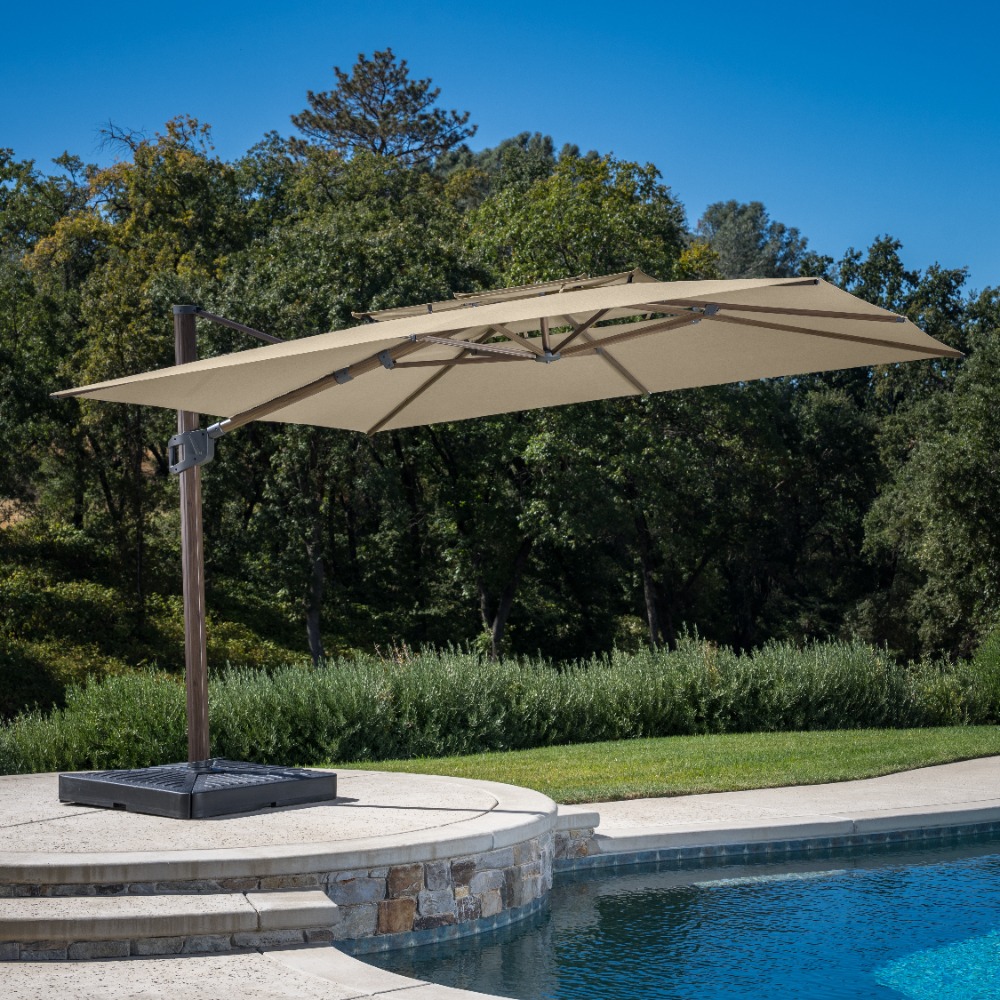 12' 3-Tier Cantilever Umbrella