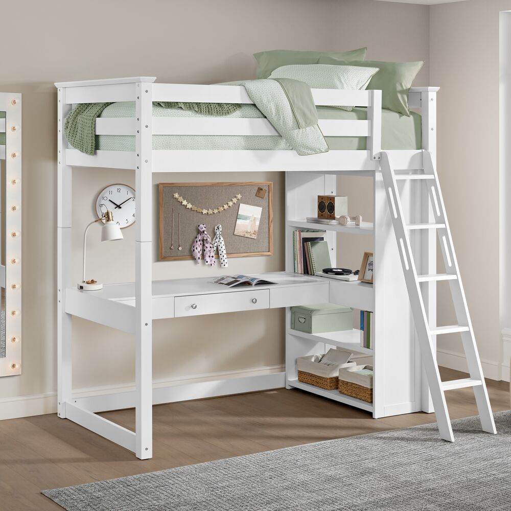 Twin Loft Bed Powered and Non Powered