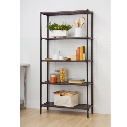 TRINITY 5-Tier Slat Shelving Rack 36