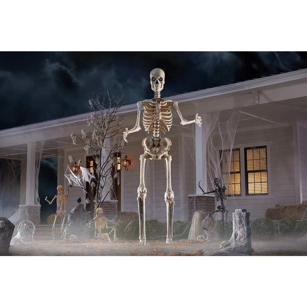 12 ft. Giant-Sized Skeleton with LifeEyes
