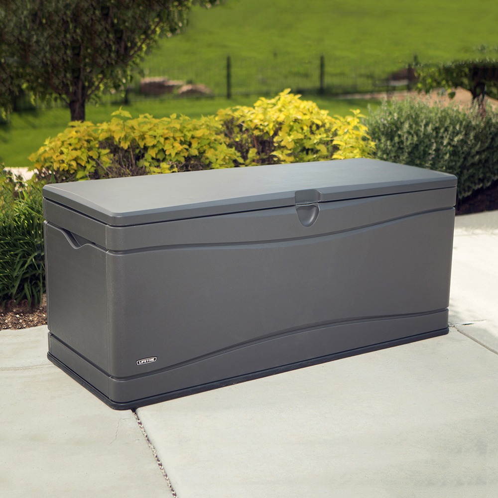 Storage Box, 130 Gallon, Carbonized Gray