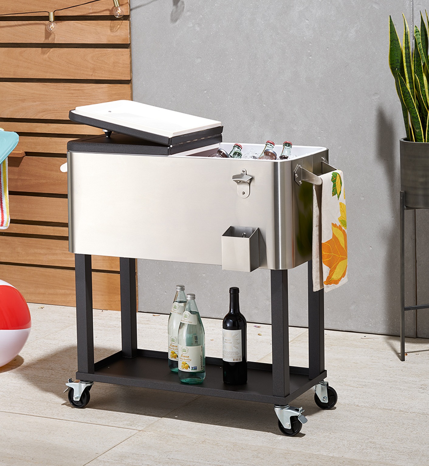 80-Quart Stainless Steel Cooler