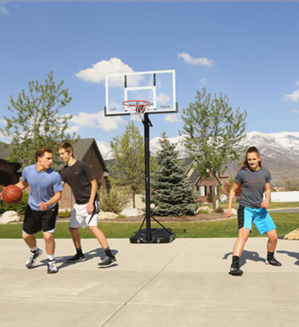 Adjustable XL Portable Action Grip, Slam-it Basketball Hoop