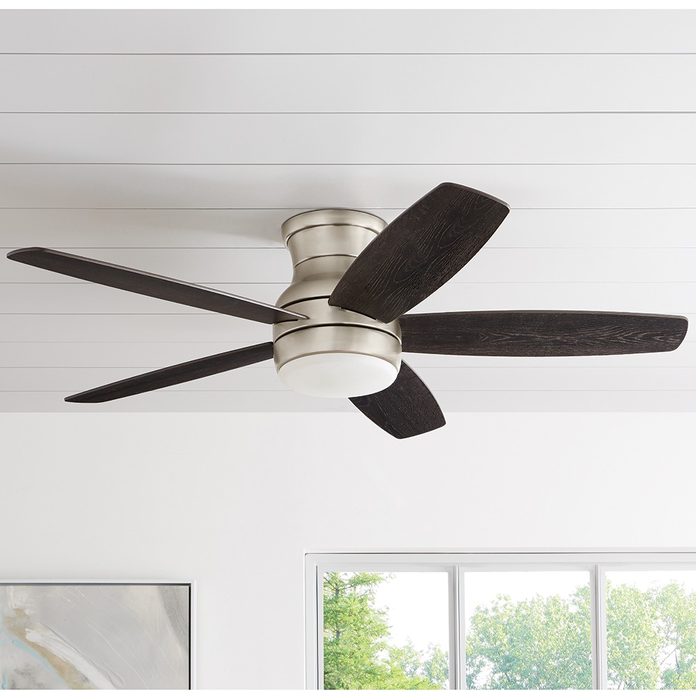 Ashby Park 52 in. White Color Changing Integrated LED Ceiling Fan with Light Kit and Remote Control