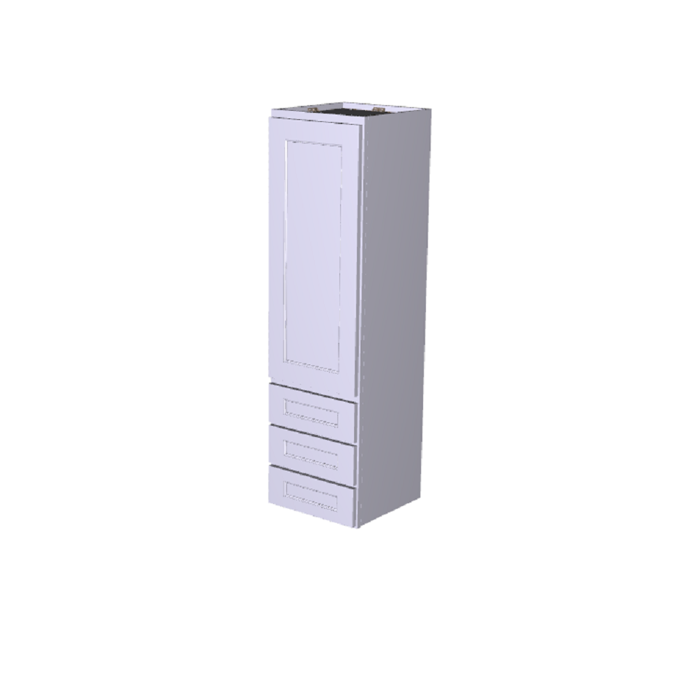 Single Door Wall Tower With 3 Drawers Cabinet (multiple sizes)