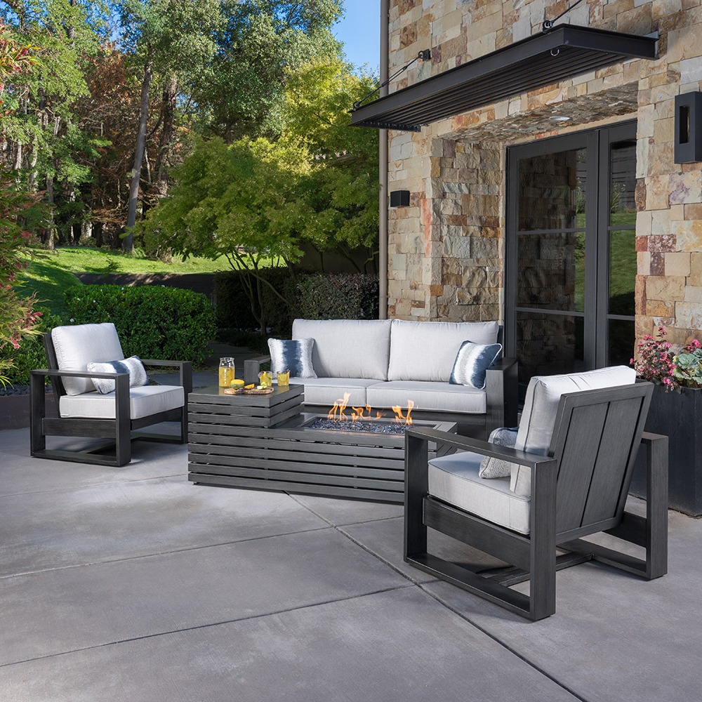 Clifton 4-Piece Fire Deep Seating Set