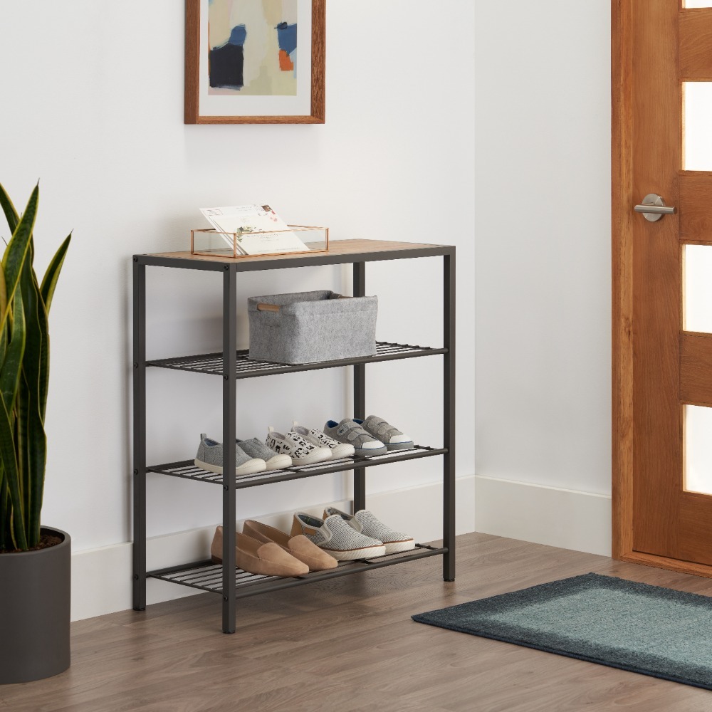 RENEW Kick Off Your Shoes 4-Tier Rack + Console Table