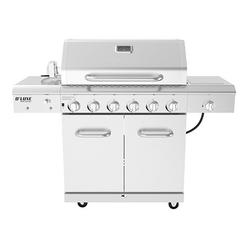6 Burner Grill w/ Searing Side Burner and Rotisserie Kit