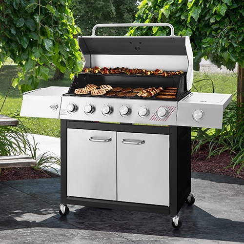 6-Burner NG Grill with Side Burner and SearPlus™ Burner