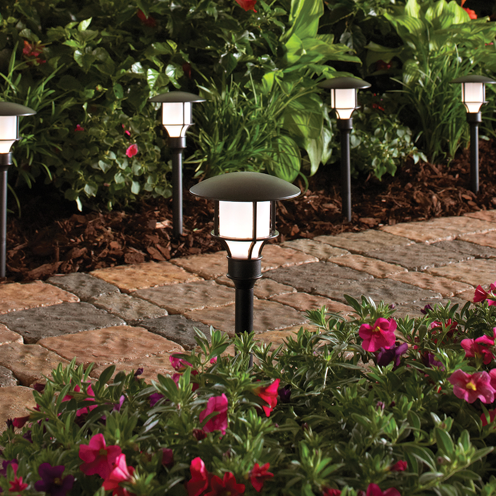 6PK LED Low Voltage Pathway Lights (4W equivalent) BLACK
