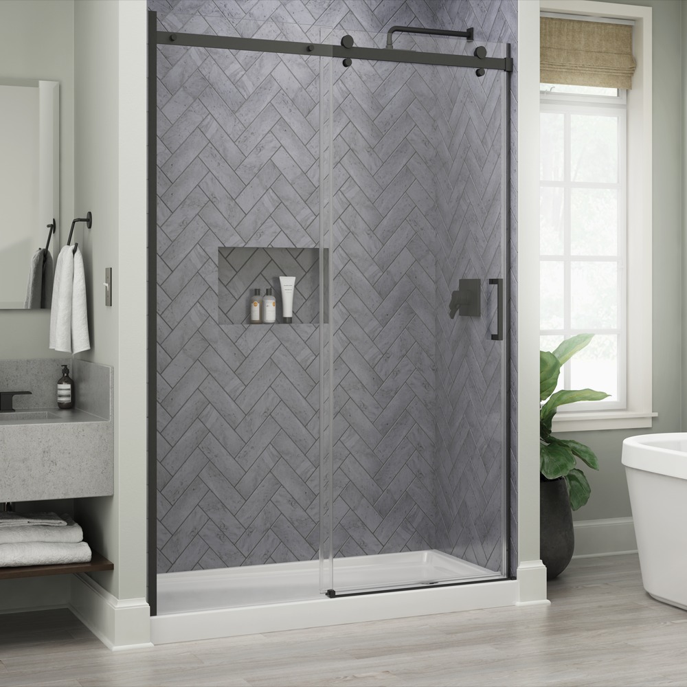 COMMIX Exposed Roller Shower Door