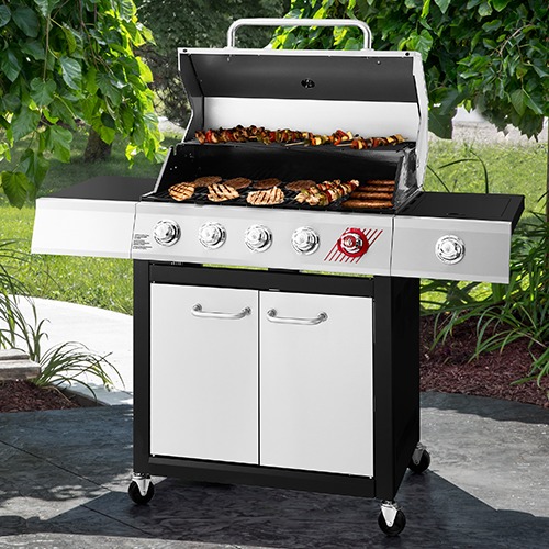 5-Burner NG Grill with Side Burner and SearPlus™ Burner