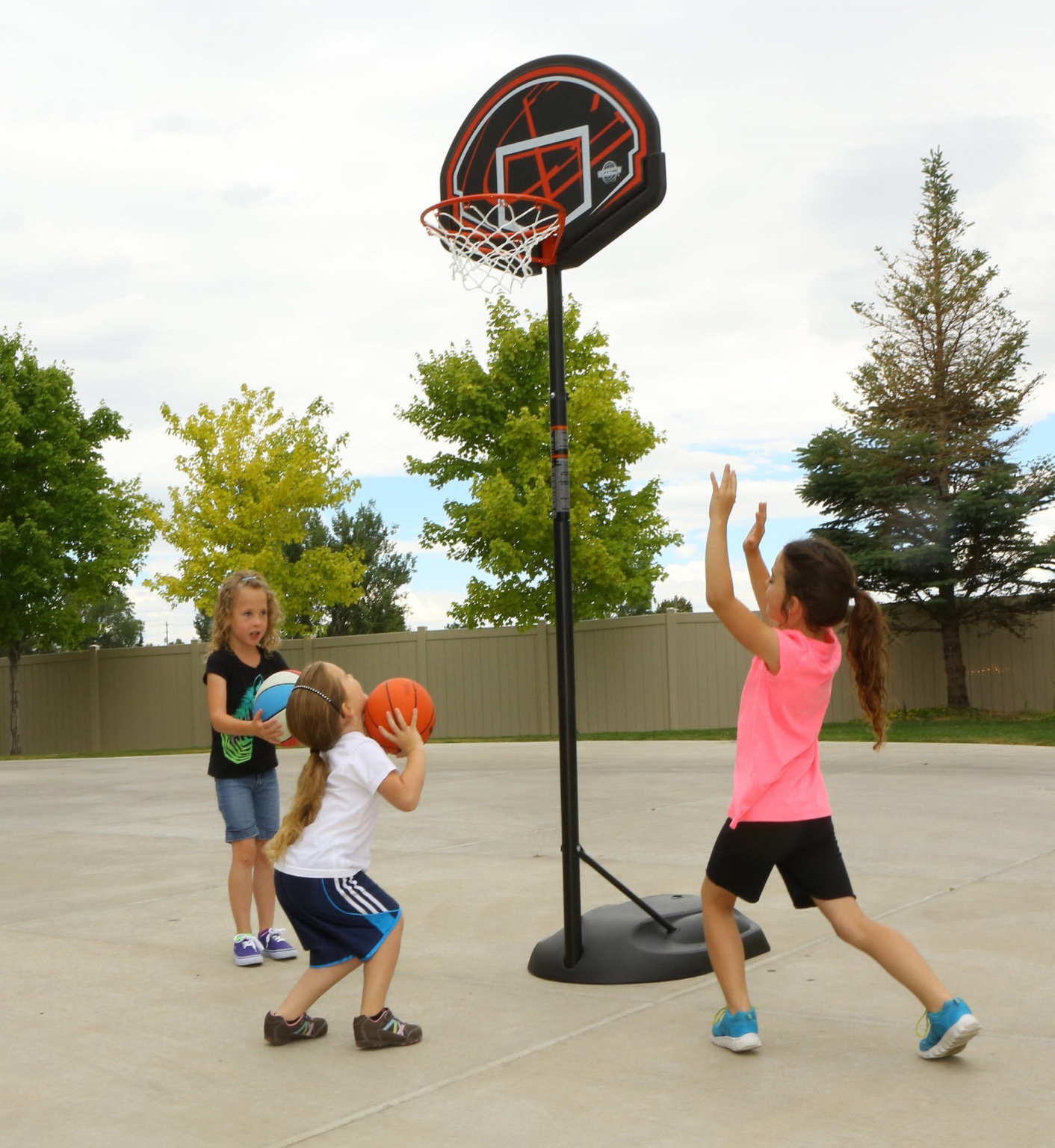 Adjustable Youth Portable, Telescoping Basketball Hoop