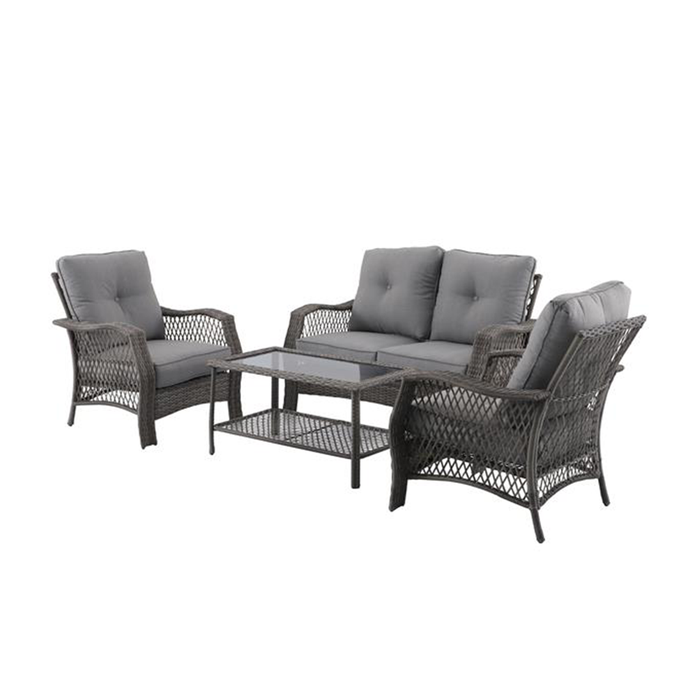 Sandstone 4pc Wicker Conversation Set