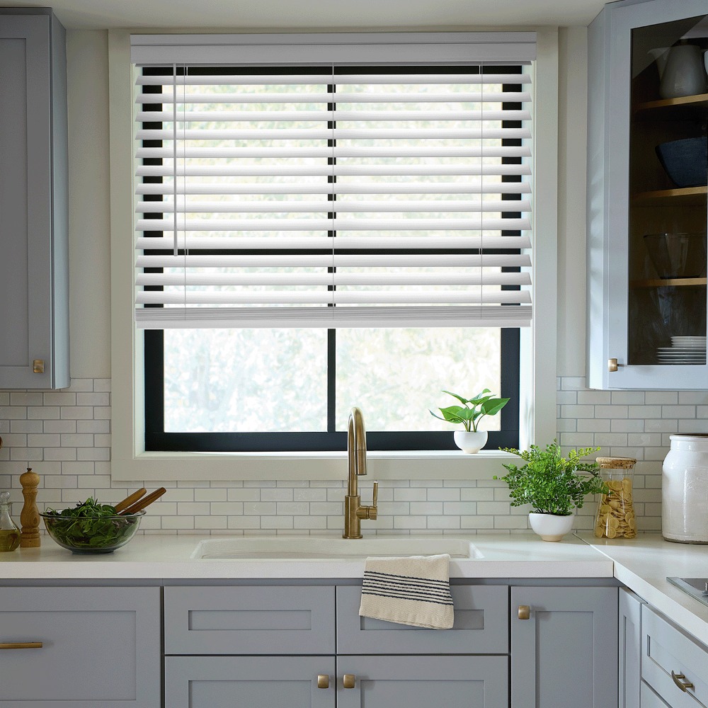 Trim+Go™ Faux Wood Blinds
