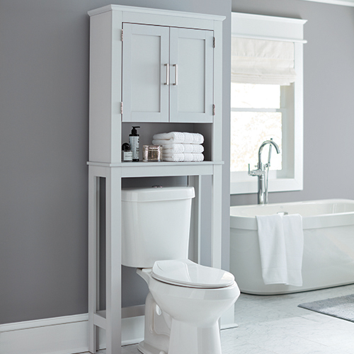 Shaker 26.5 in. W x 68 in. H x 10.1 in. D Over-the-Toilet Storage
