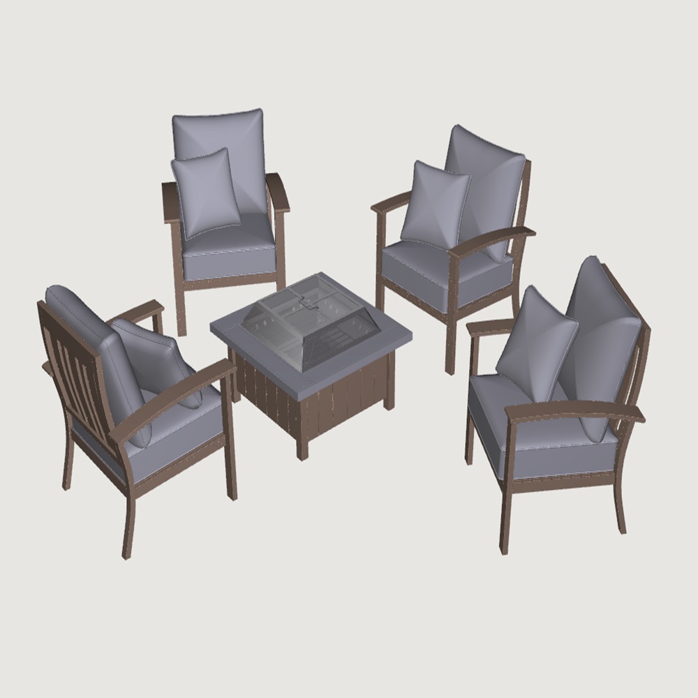 Crestwood Fire Chat Set