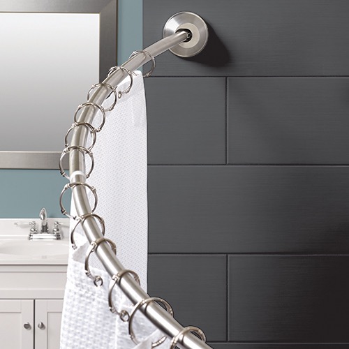 Dual Mount Curved Shower Rod