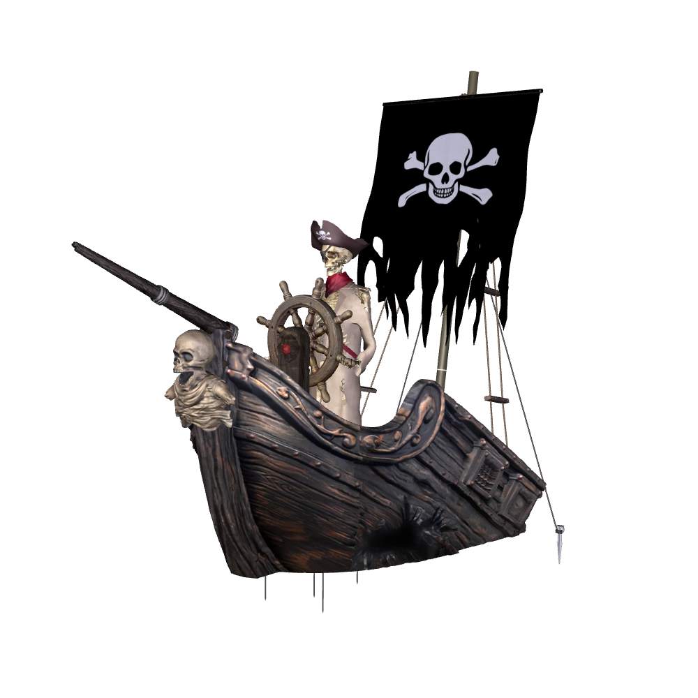 9.5 FT Animated LED Pirate Ship